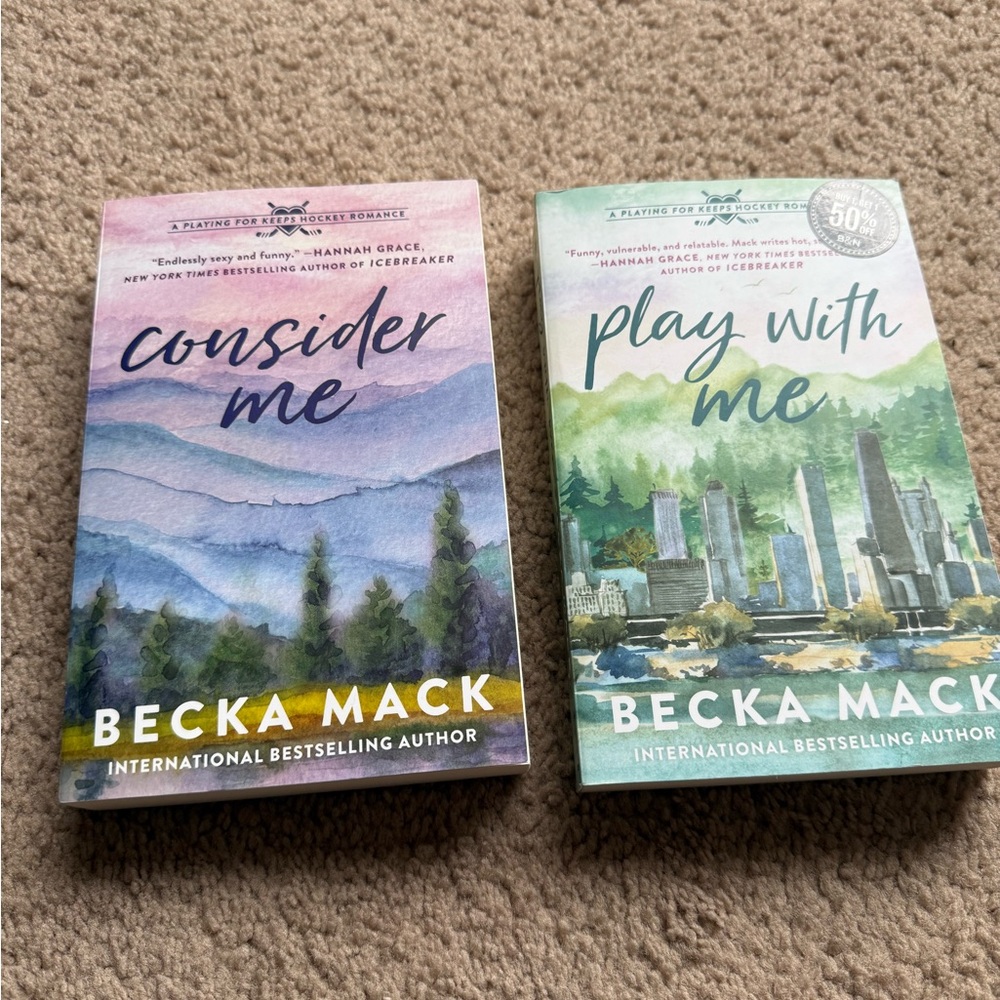 Becka Mack Paperback Books - Consider Me & Play With Me